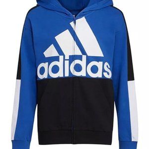 Adidas Youth Boys Full Zip Essentials Color Block Track Jacket Top Size L(14/16)